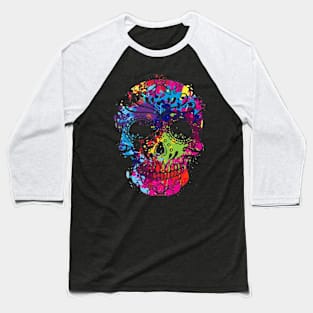 Sugar Skull Day of the Dead Baseball T-Shirt